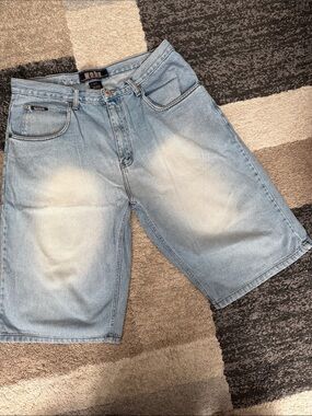 Men’s Webs Jeans denim shorts jorts, light denim, size 36 waist GUC!
